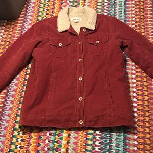 Ariat Women's Red Corduroy Western Winter Jacket